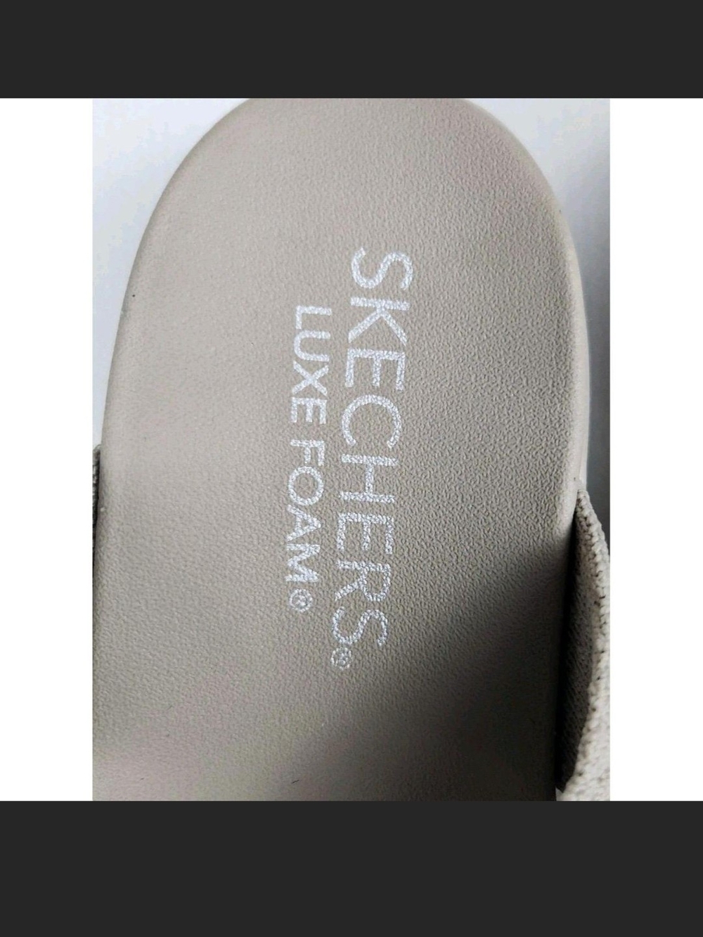Skechers Women’s Light Gray Crisscross Comfort Sandals - Picture 4 of 5